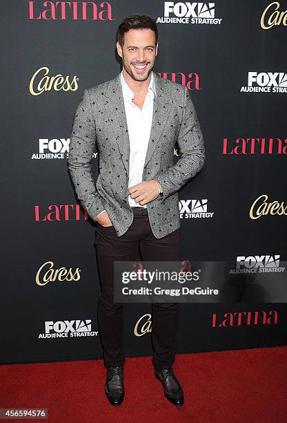 Actor William Levy arrives at LATINA Magazine "Hollywood Hot List" party at Sunset Tower Hotel on October 2, 2014 in West Hollywood, California.