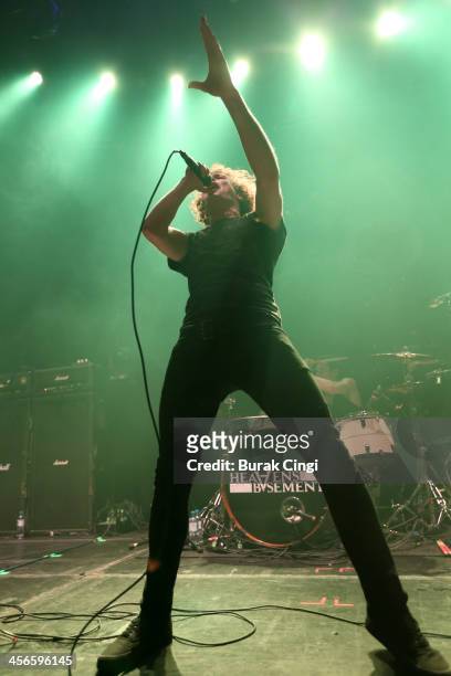 Aaron Buchanan of Heaven's Basement performs on stage at The Roundhouse on December 14, 2013 in London, United Kingdom.