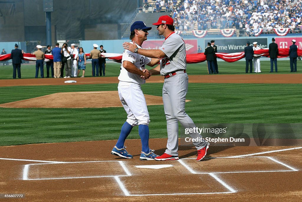 Division Series - St Louis Cardinals v Los Angeles Dodgers - Game One