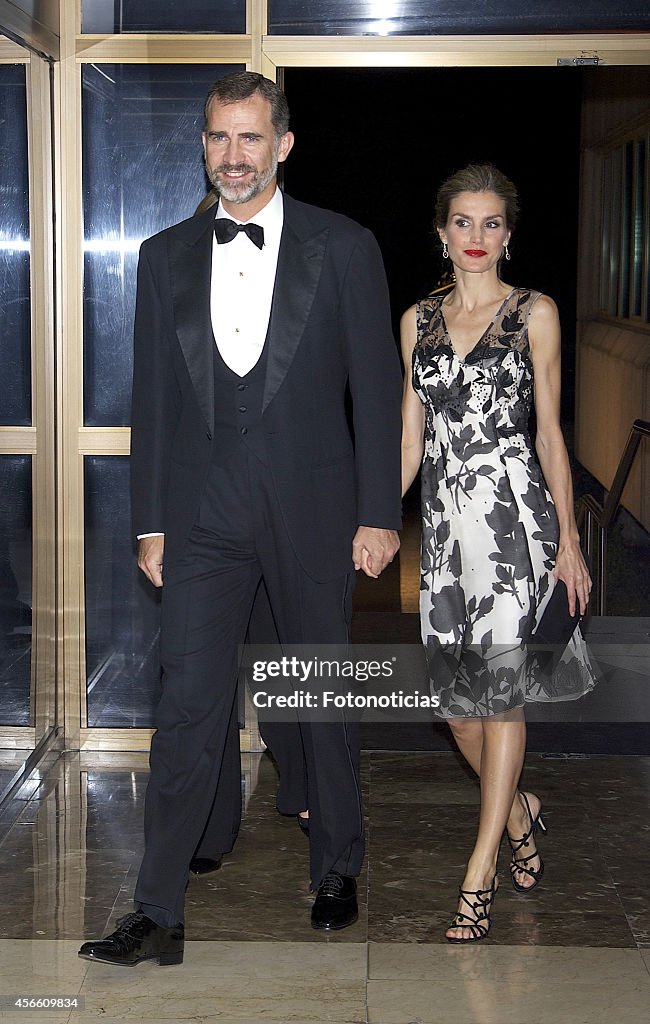 Spanish Royals Attend a Dinner at 'Casa de ABC' in Madrid