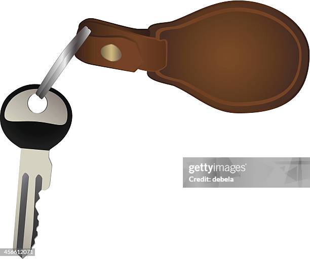keychain - key ring stock illustrations