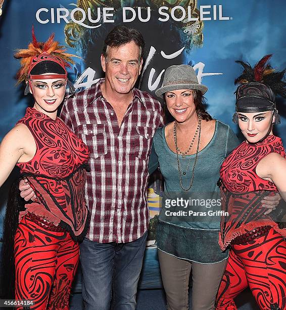 Television personalities John Roberts and Kyra Phillips attend the Atlanta premiere night of Cirque Du Soleil Amaluna at Atlantic Station on October...