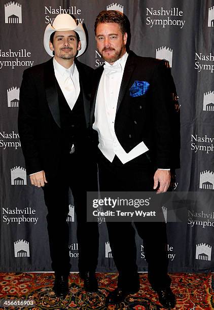 Brad Paisley and Rob Beckham attend the 29th annual Symphony Ball at Schermerhorn Symphony Center on December 14, 2013 in Nashville, Tennessee. Brad...