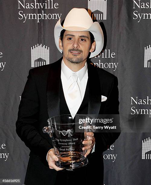 Brad Paisley attends the 29th annual Symphony Ball at Schermerhorn Symphony Center on December 14, 2013 in Nashville, Tennessee. Brad Paisley was...
