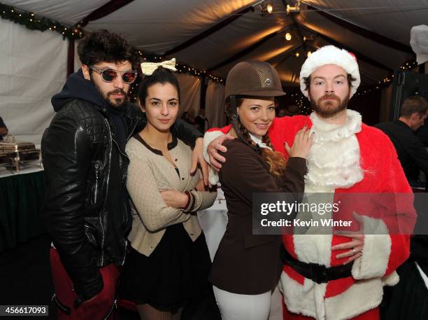 Jordan Masterson, Alanna Masterson, Bijou Phillips and Danny Masterson attend the Church of Scientology Celebrity Centre's 21st "Christmas Stories"...