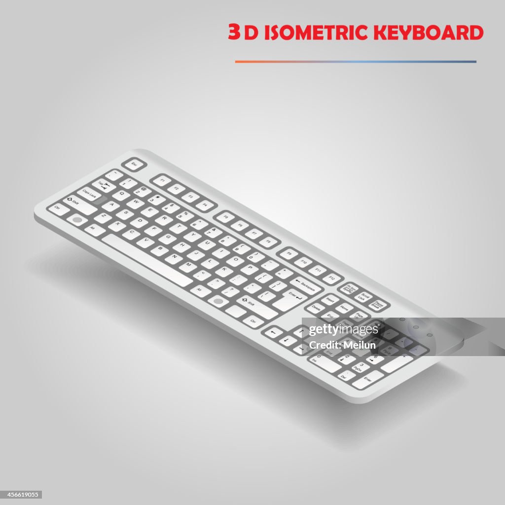Computer Keyboard Texture 3d White 3d Computer Keyboard Vector High-Res Vector Graphic - Getty Images