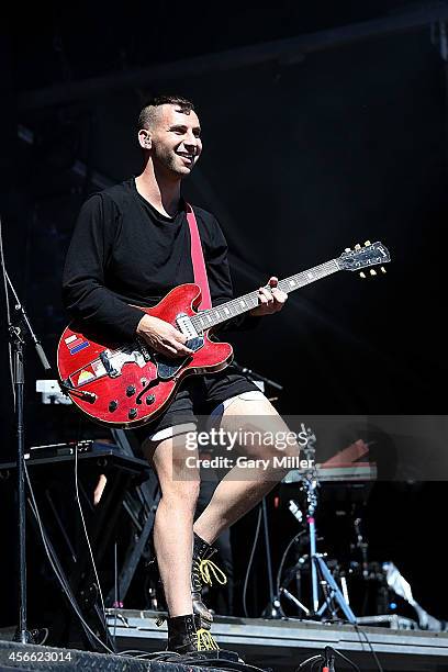 Jack Antonoff performs in concert with Bleachers on day 1 of the first weekend of the Austin City Limits Music Festival at Zilker Park on October 3,...