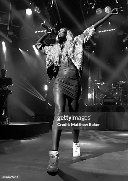 Bridgette Amofah of Rudimental performs as part of the iTunes Festival at The Roundhouse on September 20, 2014 in London, England.