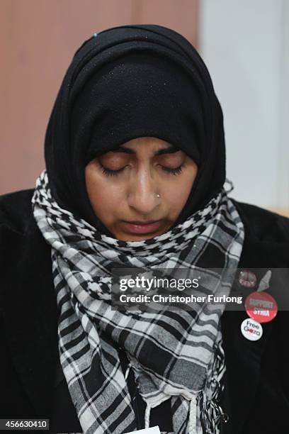 Dr Shameela Islam-Zulfiqar, who accompanied murdered British aid worker Alan Henning on mercy missions to Syria, attends a press conference at...