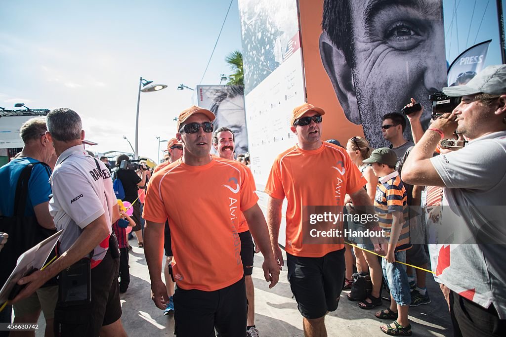 Dock Out Parade for the In-Port Race - Volvo Ocean Race 2014-2015