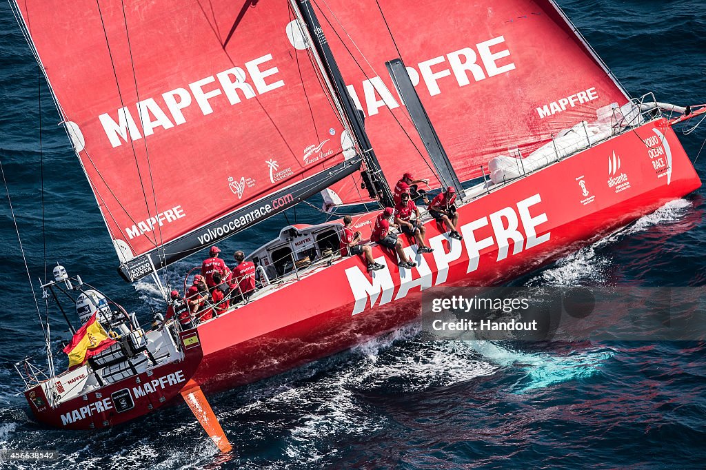 Dock Out Parade for the In-Port Race - Volvo Ocean Race 2014-2015