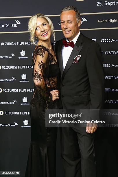 Guests attend the Award Night Green Carpet Arrivals during Day 10 of Zurich Film Festival 2014 on October 4, 2014 in Zurich, Switzerland.