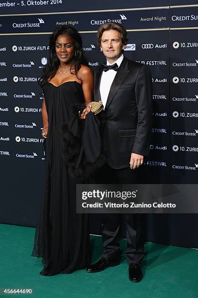 Guests attend the Award Night Green Carpet Arrivals during Day 10 of Zurich Film Festival 2014 on October 4, 2014 in Zurich, Switzerland.