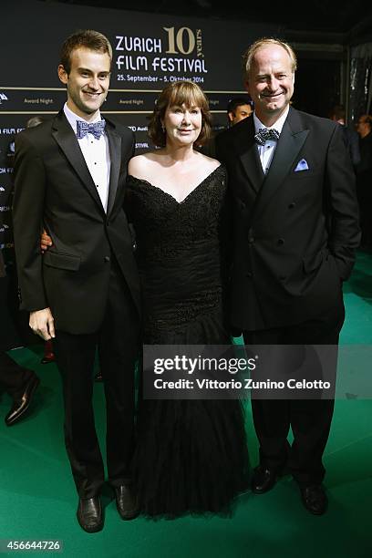 Guests attend the Award Night Green Carpet Arrivals during Day 10 of Zurich Film Festival 2014 on October 4, 2014 in Zurich, Switzerland.