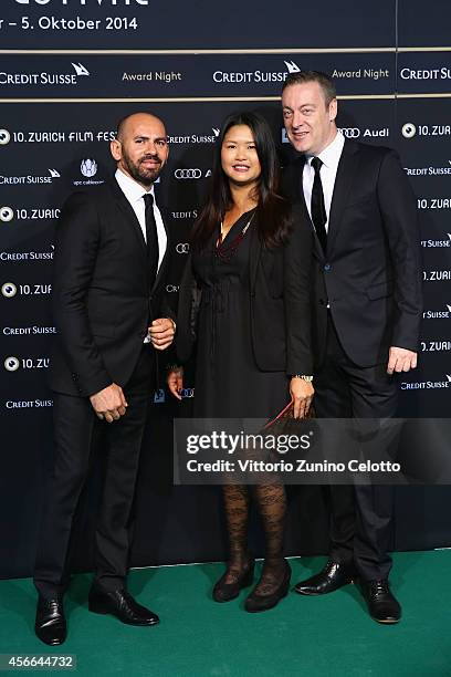 Guests attend the Award Night Green Carpet Arrivals during Day 10 of Zurich Film Festival 2014 on October 4, 2014 in Zurich, Switzerland.