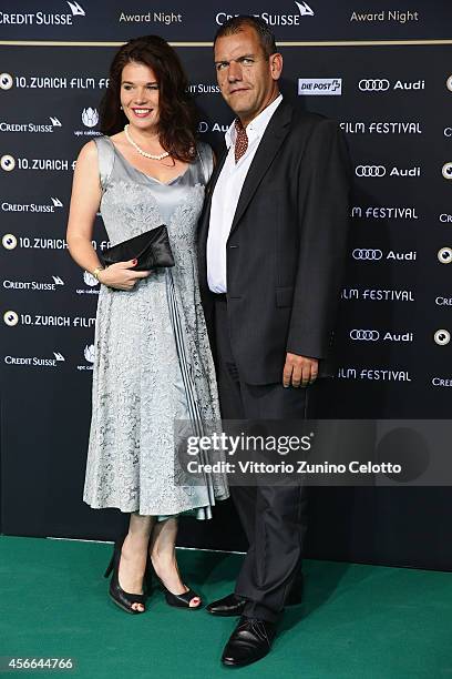 Guests attend the Award Night Green Carpet Arrivals during Day 10 of Zurich Film Festival 2014 on October 4, 2014 in Zurich, Switzerland.