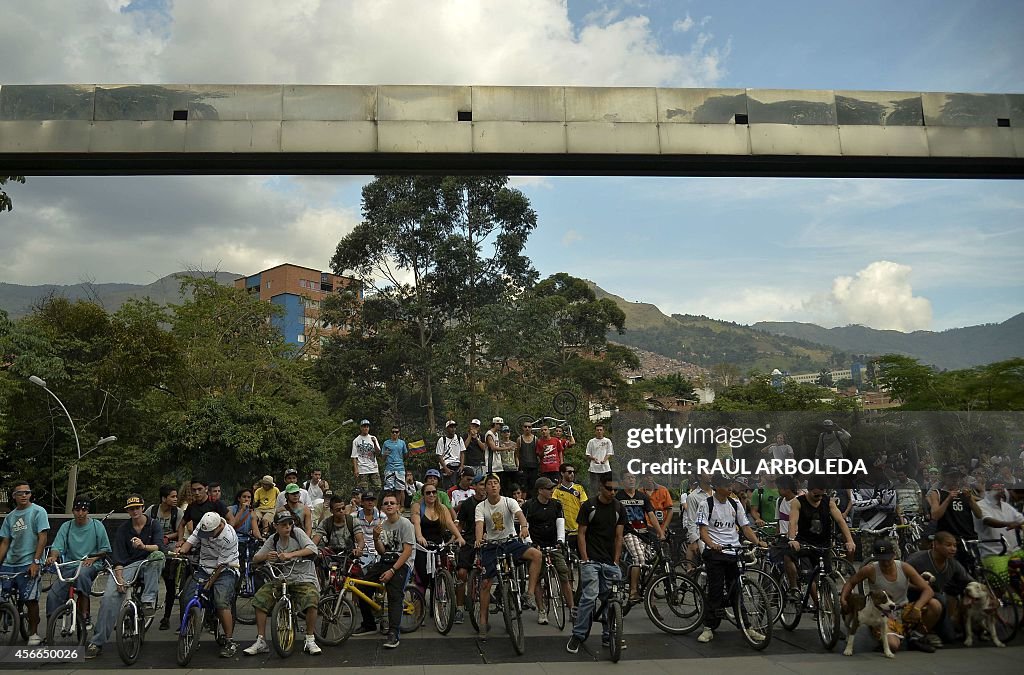 COLOMBIA-CANNABIS-LEGALIZATION-RIDE