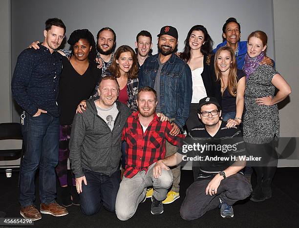 Hunter Bell, Lee Overtree and Eli Bolin; Actors Andrew Call, Christina Anthony, Daniel Everidge, Sandy Rustin, Nick Blaemire, Orville Mendoza,...