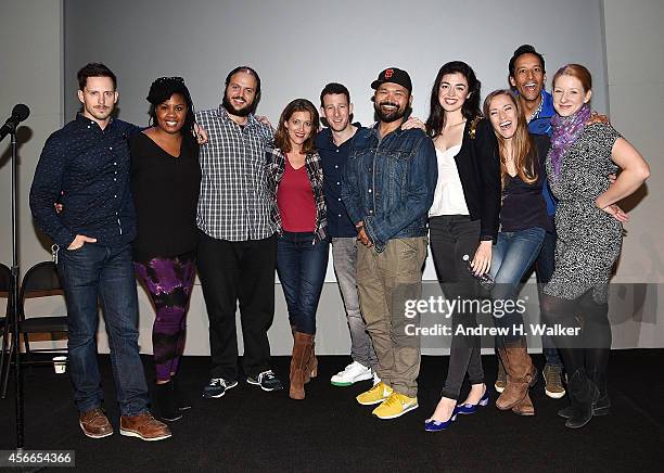 Actors Andrew Call, Christina Anthony, Daniel Everidge, Sandy Rustin, Nick Blaemire, Orville Mendoza, Barrett Wilbert Weed, Betsy Morgan, Danny Pudi...