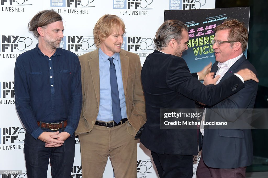 Centerpiece Gala Presentation And World Premiere Of "Inherent Vice" - 52nd New York Film Festival