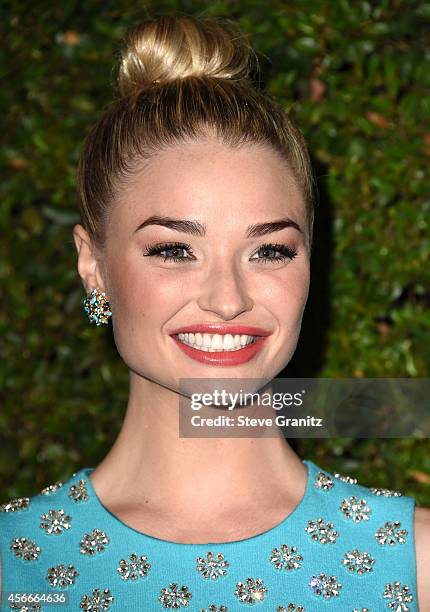 Emma Rigby arrives at the Michael Kors Hosts Launch Of Claiborne Swanson Frank's "Young Hollywood" Portrait Book at on October 2, 2014 in Beverly...