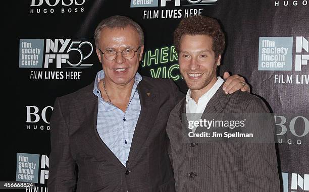 Ice Hockey Coach Viacheslav Fetisov and director Gabe Polsky attend the "Inherent Vice" Centerpiece Gala Presentation & World Premiere during the...