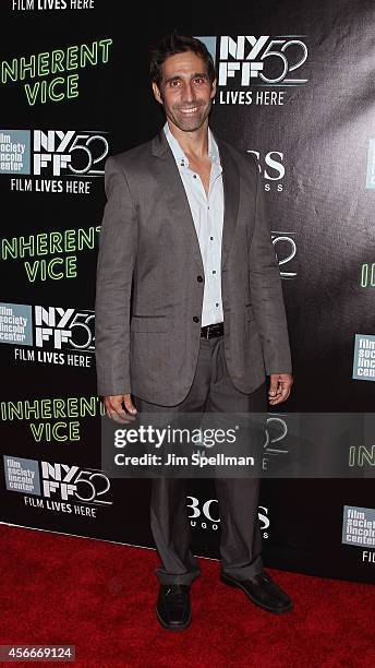 Actor Michael Cotter attends the "Inherent Vice" Centerpiece Gala Presentation & World Premiere during the 52nd New York Film Festival at Alice Tully...