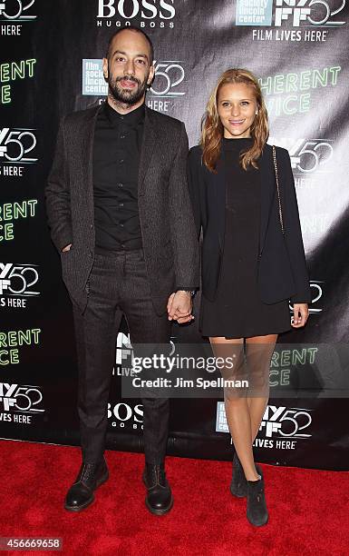 Albert Hammond Jr. And wife Justyna Sroka attend the "Inherent Vice" Centerpiece Gala Presentation & World Premiere during the 52nd New York Film...