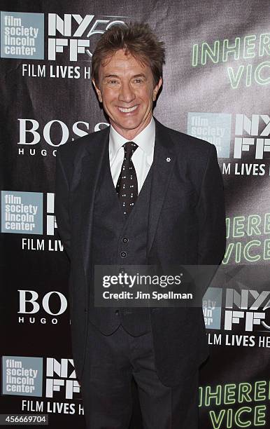 Actor Martin Short attends the "Inherent Vice" Centerpiece Gala Presentation & World Premiere during the 52nd New York Film Festival at Alice Tully...