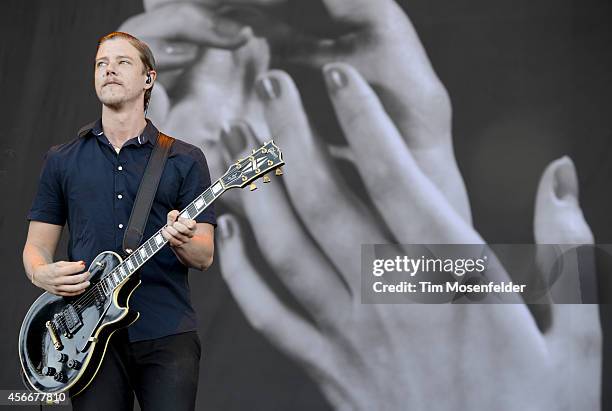 Paul Banks of Interpol performs during the Austin City Limits Music Festival at Zilker Park on October 4, 2014 in Austin, Texas.