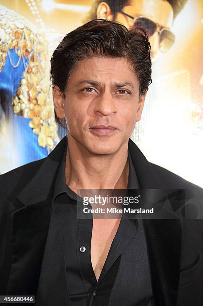 Shah Rukh Khan attends a photocall for "Happy New Year" at Montcalm Marble Arch on October 5, 2014 in London, England.