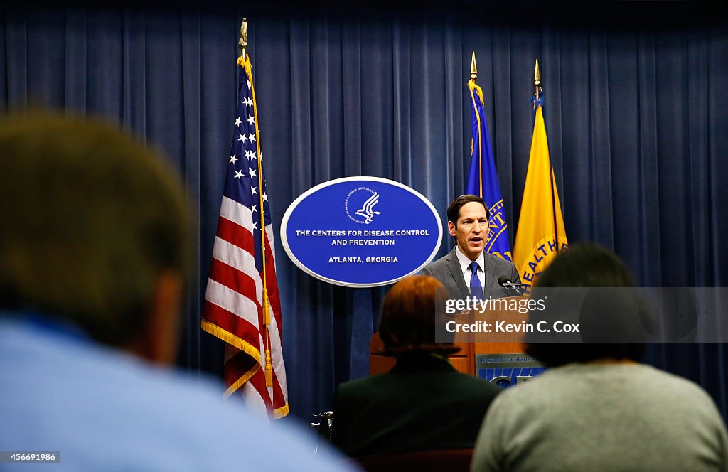 Center For Disease Control Director Tom Frieden Addresses The Media On Ebola Case In U.S.