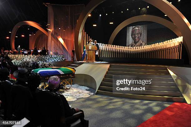 Madiba's State Funeral on December 15, 2013 in Qunu, South Africa. Nelson Mandela passed away on the evening of December 5, 2013 at his home. He is...