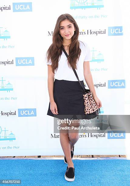 Actress Rowan Blanchard attends Mattel's 5th annual Party On The Pier at Santa Monica Pier on October 5, 2014 in Santa Monica, California.