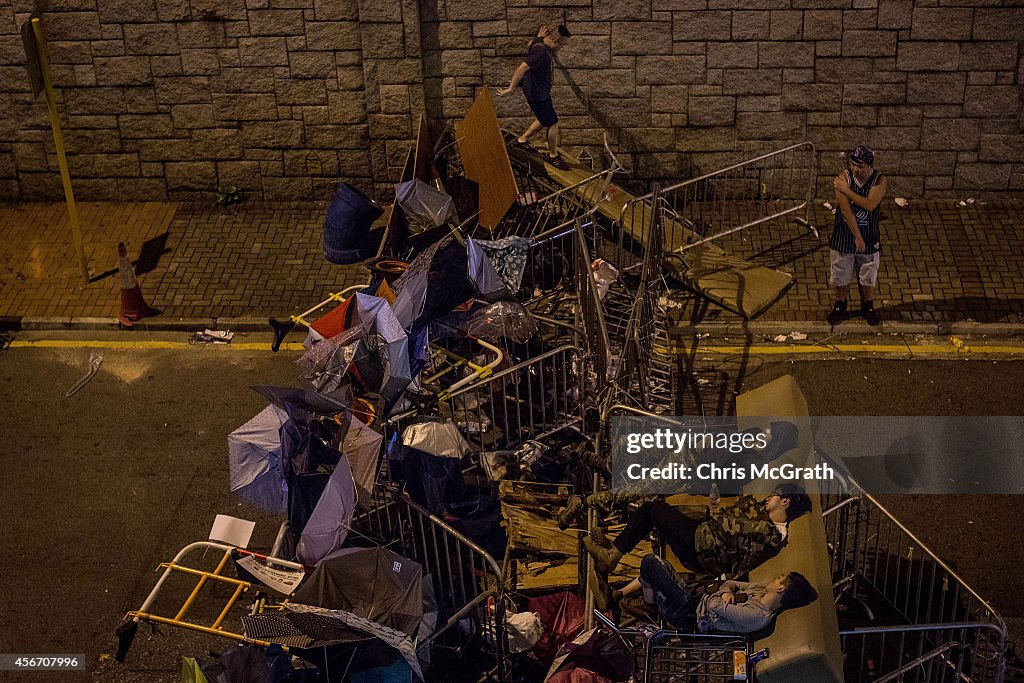 Tensions Remain High Between Rival Factions As Hong Kong Pro Democracy Rallies Continue