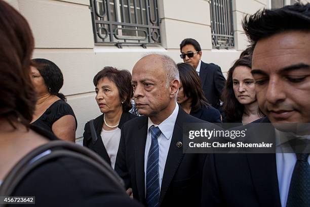 Shrien Dewani's mother Snila Dewani , father Prakash Dewani and brother Preyen Dewani arrive at the Western Cape High Court for the start of their...