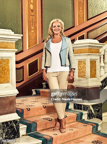 Entrepreneur and former model, Michelle Mone is photographed for ES magazine on March 21, 2014 in London, England.