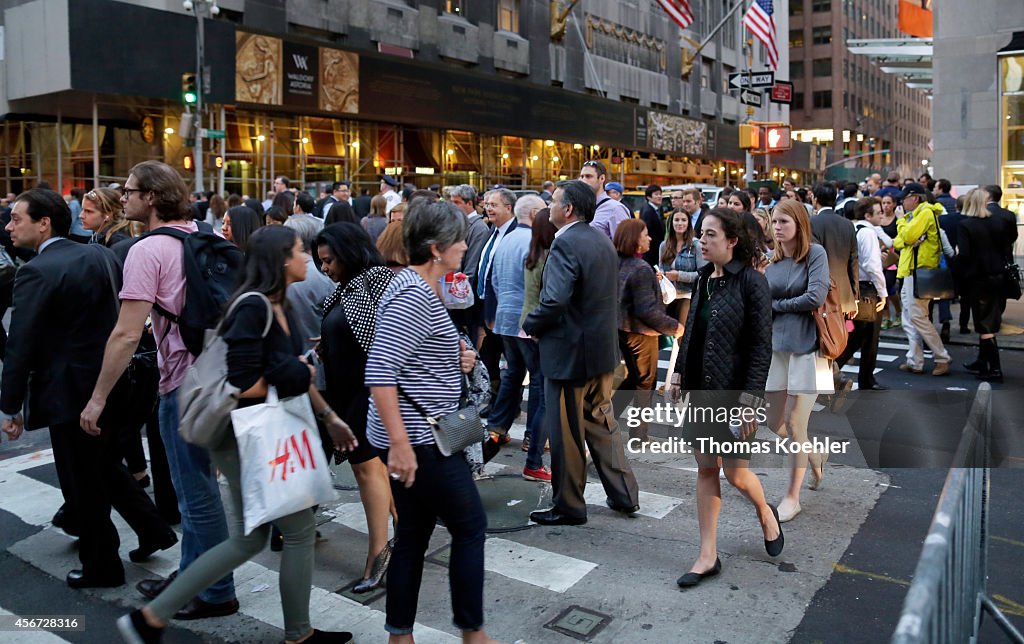 Pedestrians In Manhattan