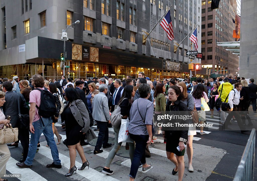 Pedestrians In Manhattan