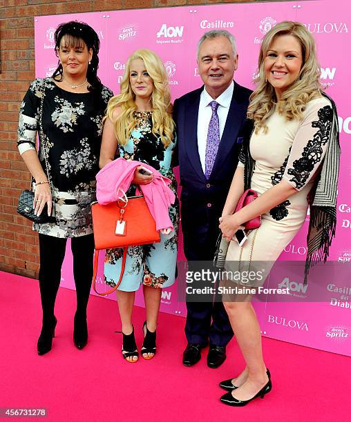 Eamonn Holmes poses with fans while attending the Manchester United Foundation Ladies Lunch at Old Trafford on October 6, 2014 in Manchester, England.