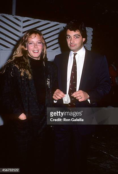 Actress Dorian Lopinto and husband Nicholas Deleo on September 23, 1986 at Spago in West Hollywood, California.