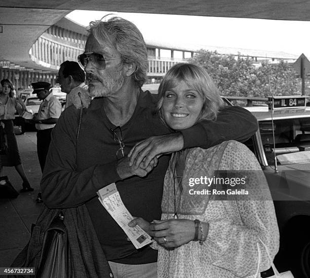 Bo Derek and John Derek sighted on July 22, 1981 at La Guardia International Airport in New York City.