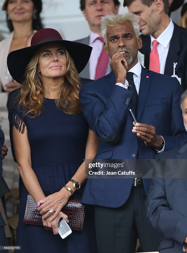 Celebrity At 'The Qatar Prix De L'Arc De Triomphe 2014' In Longchamp