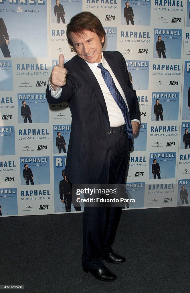 Raphael Presents New Album in Madrid