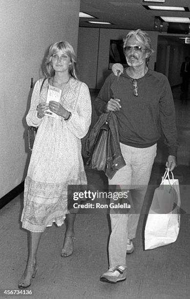 Bo Derek and John Derek sighted on July 22, 1981 at La Guardia International Airport in New York City.