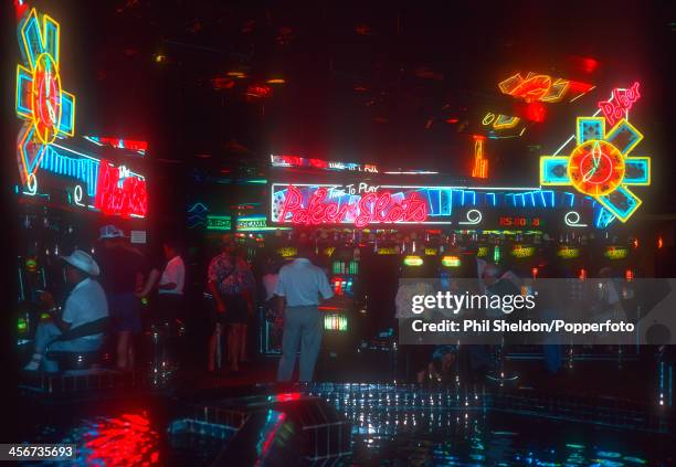 The casino and gaming arcade in Sun City, South Africa, circa 1995.