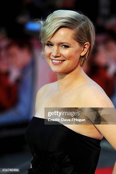 Cecelia Ahern attends the World Premiere of "Love, Rosie" at Odeon West End on October 6, 2014 in London, England.