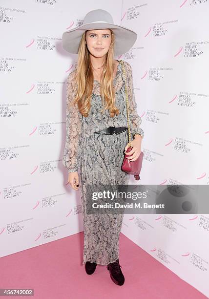 Katie Readman attends the launch of The Estee Lauder Companies' UK Breast Cancer Awareness Campaign 2014 "Hear Our Stories. Share Yours" at...