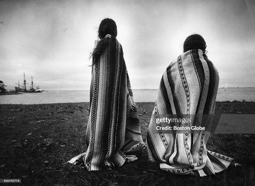 Native American Girls Gather At Plymouth For Day Of Mourning