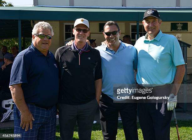 Rick Cerone, David Cone, Lee Manzilli and Rick Rhoden attend Players Against Concussions at Pelham Country Club on October 6, 2014 in Pelham Manor,...